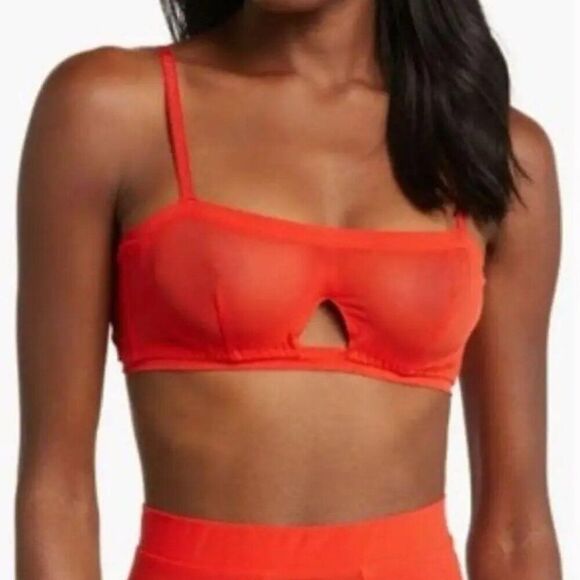 Other - We are HAH Free People Wired Bra Blood Orange 30-38C
